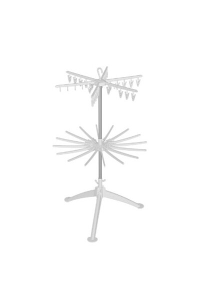 Flippy Vertical Clothes Dryer, ABS+PP+Stainless Steel, 360 Degree Rotation, 130 x 75 cm, White