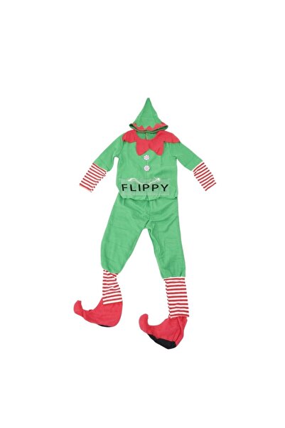 Flippy Costum Spiridus, Flippy, Baieti, 4-6 ani, Verde, Poliester