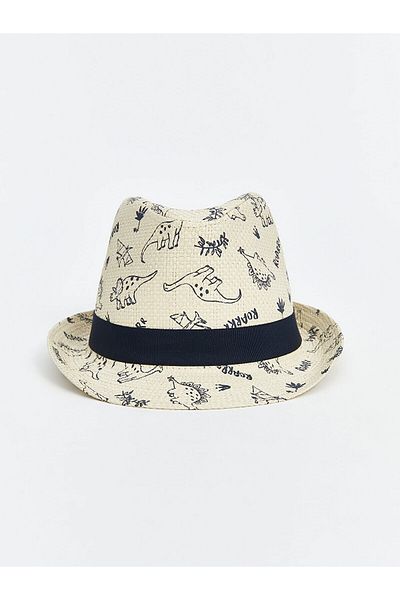 LC Waikiki Dinosaur Printed Boy's Fedora Hat