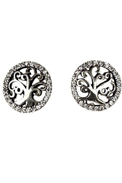 JOLIE Cercei Argint 925 Copacel in Cerc cu Zirconii, 1.78 g