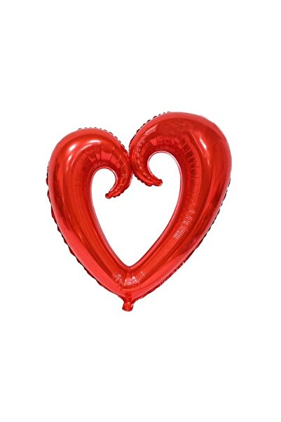 Teo Metallic Foil Balloon, Giant Heart Figurine, Valentine's Day Theme, 100 cm, Packaging