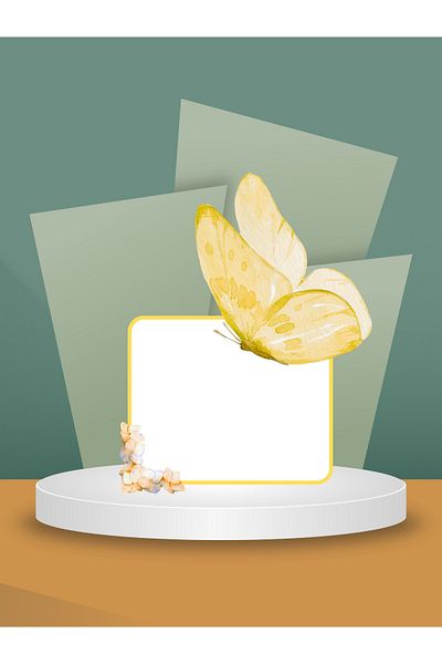 Özcan Toptan Tuhafiye Gift Yellow Butterfly Patterned Notepad | Note Paper | Notepad