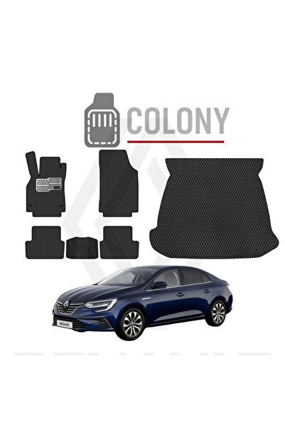COLONY Renault Megane 4 Sedan Hücreli Premium Eva Paspas Seti & Bagaj Havuzu ...