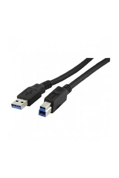 LogiLink Cable USB 3.0 USB A plug - USB B plug nickel-plated 1m black 28AWG LOGILINK CU0023