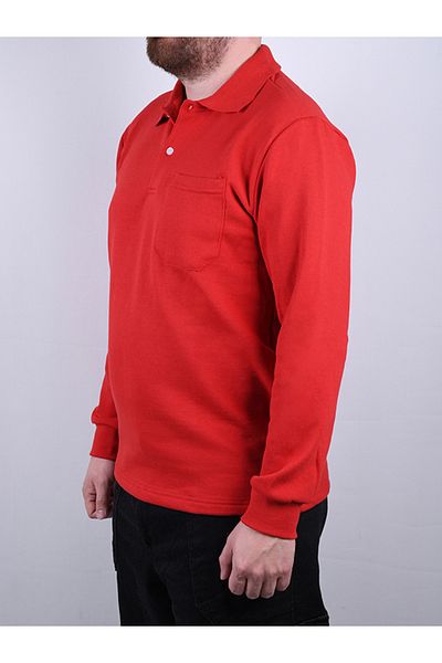 By Okat Unisex Polo Collar Fleece Sweatshirt |   2 Yarn, Warm Consistent, Business and Casual
