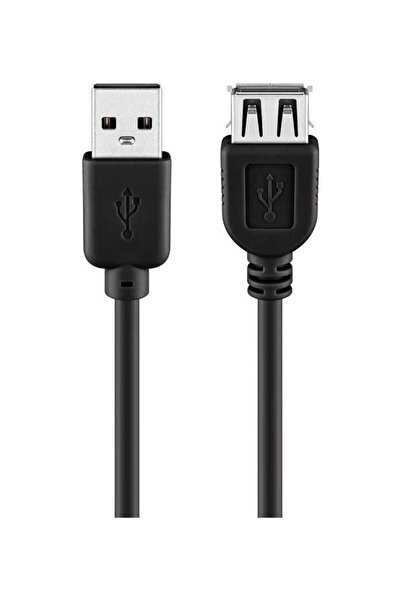 goobay Cablu USB 2.0 USB A soclu - USB A mufa 5m negru fire Cupru