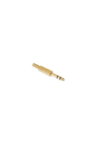 OEM Jack plug 6.3 mm stereo male gold-plated metal