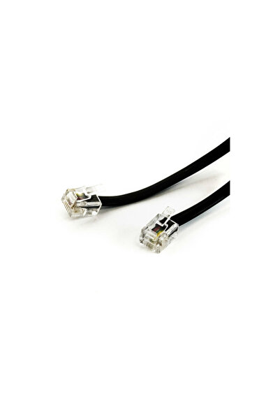 edc Cablu telefon RJ11 6P4C negru 2m