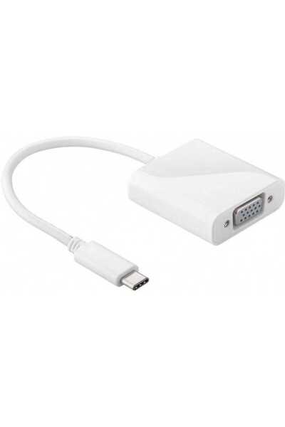 goobay Adaptor USB Type C tata - VGA mama 0.2m alb