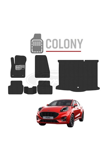 COLONY Ford Puma SUV 2019+ Hücreli Premium Eva Paspas & Bagaj Havuz Tam Set