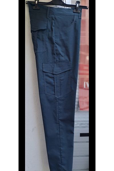 BeyzDenim Blue Stretchy Cargo Tactical Large Size Ripsstop Pants
