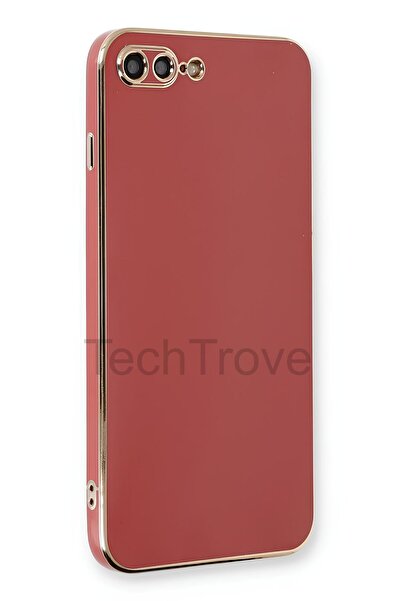TechTrove İphone 7 Plus Kılıf Parlak Tasarım Kamera Korumalı Ultra Yumuşak Es...
