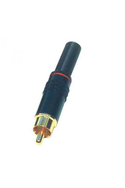 Home by Somogyi RCA male gold-plated metal plug with black/white marking HOME