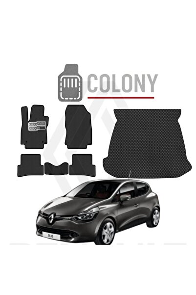 COLONY Renault Clio 4 Htb 2012-2019 Hücreli Premium Eva Paspas Set & Bagaj Ha...