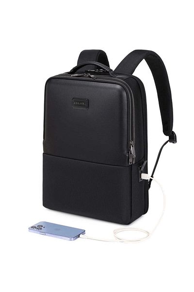 JOLAR. Rucsac inteligent pentru laptop, port USB tip C, impermeabil, Gp02357