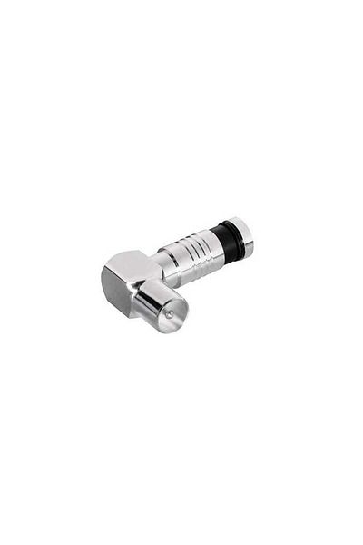 OEM COAXIAL male connector, compression type, 90 degree elbow, max 7mm