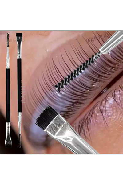 Lush Studio Kirpik Lifting ve Kaş Laminasyonu Fırçası Çift Uçlu Kirpik ve Kaş...