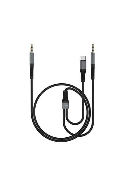 Xo Cable Jack 3.5 mm - USB type C + Jack 3.5 mm 1m black XO-NB178B
