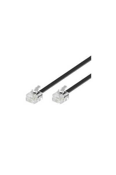 goobay Telephone cable 10m RJ11 6P4C black