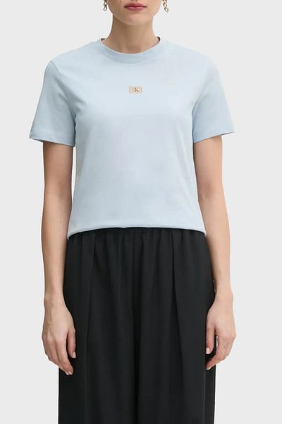 Calvin Klein Tričko Reguler Fit Bavlněné tričko s výstřihem J20J225243CUI TRIČKO