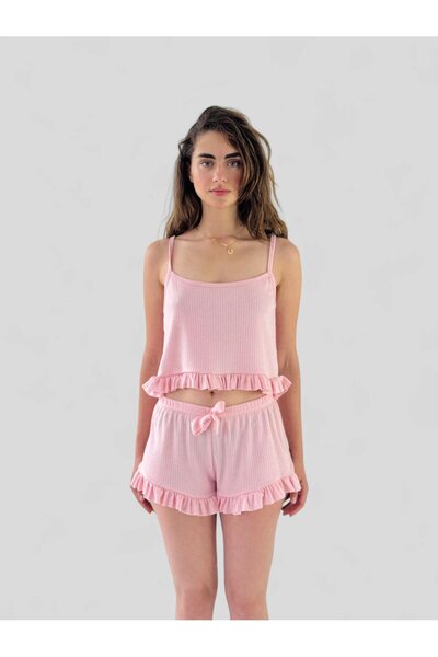 Retrobird Σετ Σπίτι με Σορτς Γυναικείο Ροζ