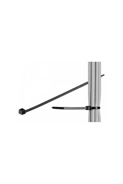 FixPoint Black plastic clamps 2.5x200mm 100 pcs of fixPoint interior-exterior
