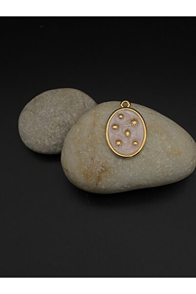 TAKİBUTİGİNİZ Altın Kaplama Sedefli Kolye Aparatı