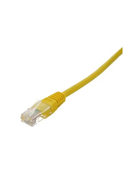 Well Cablu de retea UTP cat5e patch cord RJ45 5m galben UTP-0008-5YW-WL