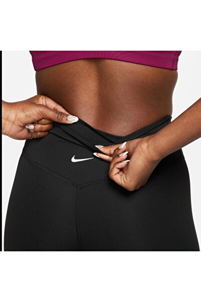 Nike W Dri-Fit Swsh Run Mr 7/8 Kadın Siyah Koşu Tayt YouSports