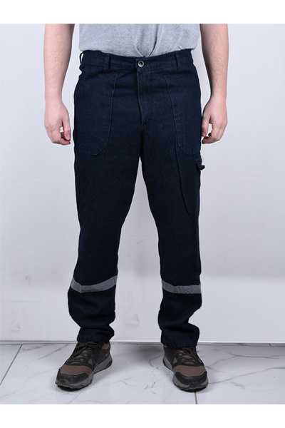 By Okat Reflective 4 Season Denim Work Pants with 5 Pockets Durable