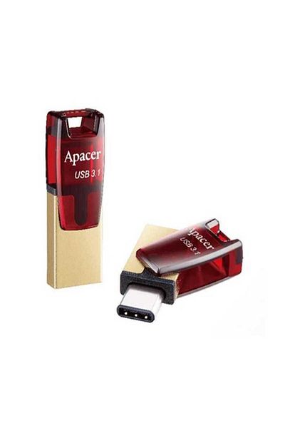 Apacer Flash memory Apacer AH180 USB 3.2 - USB TYPE C 32GB OTG red AP32GAH180R-1