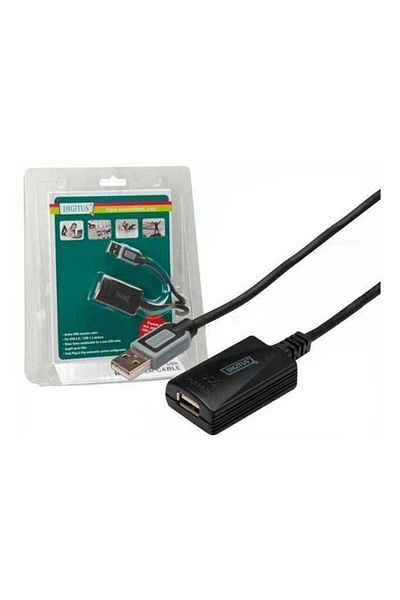 Digitus USB 2.0 Repeater USB A socket - USB A plug 5m DIGITUS DA-70130-4