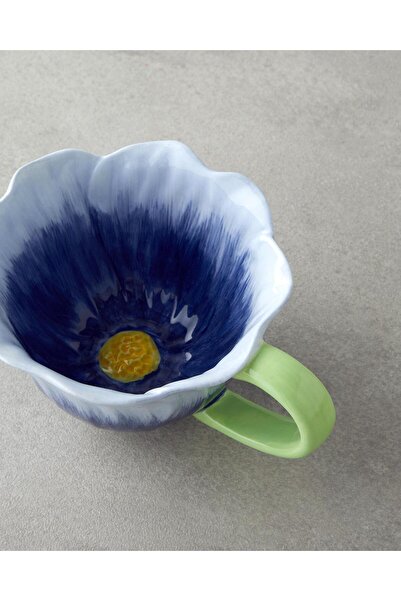 English Home Flowerella Dolomite Kupa 250 ml mavi