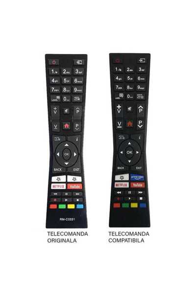OEM Remote control compatible with JVC TV RM-C3331 ER 1695-N MFY 1685 (358)