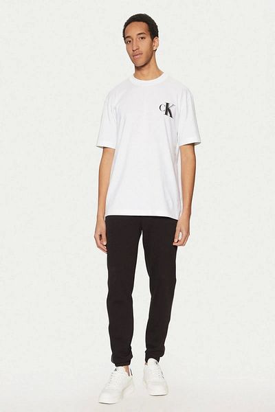 Calvin Klein Férfi vastag Ck nyomott fehér póló