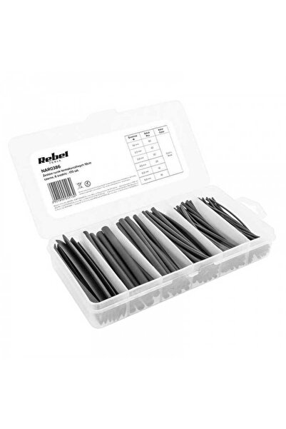 OEM Set tuburi termocontractabile 10cm negre 170buc