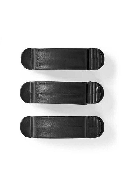 Nedis Cable Management with Locking Clip 3pcs 3 Cable Slots max 7.5 mm Black Nedis