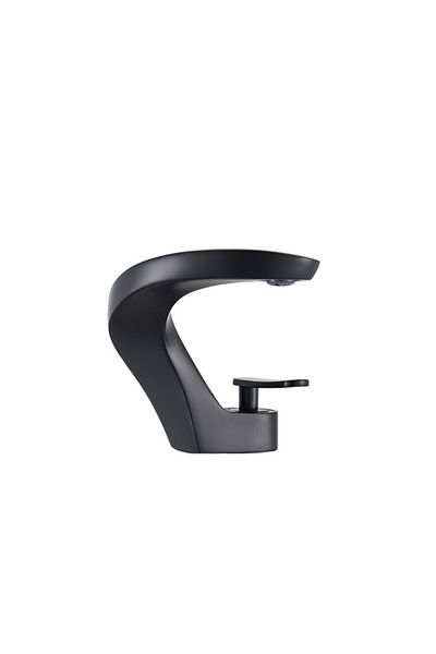 Blackswan Design Baterie chiuveta baie, Blackswan, Tip M13, model negru mat, dimensiune 14.5 cm