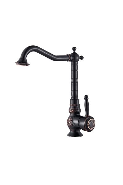 Blackswan Design Bathroom sink faucet, Blackswan, Type M37.1, antiqued black model, size 28.7 cm