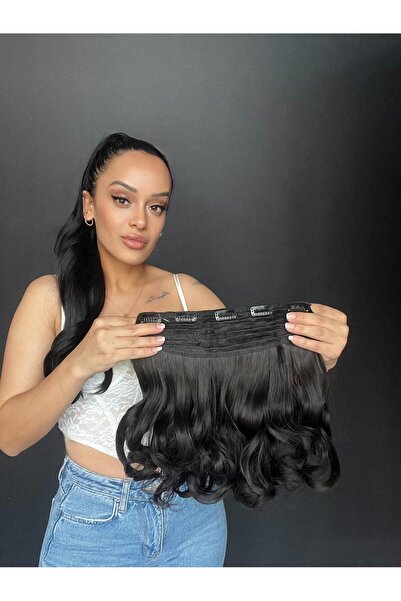 Suzan Peruk Kestane renk dalgalı orta boy Saç yoğunluğuna faydalı Gerçek saç ...