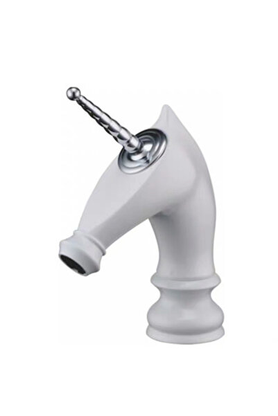 Blackswan Design Baterie chiuveta baie, Blackswan, Tip M279 Unicorn, model alb/ crom scurt, dimensiune 20 cm