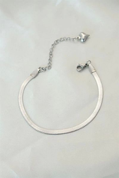 Clariss 316L Steel Silver Color Italian Chain Bracelet