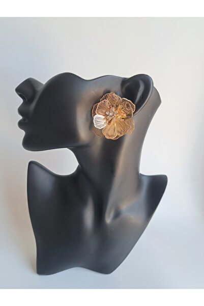 BHR AKSESUAR Altın Zirkon Taşlı Çift Kullanımlı Küpe