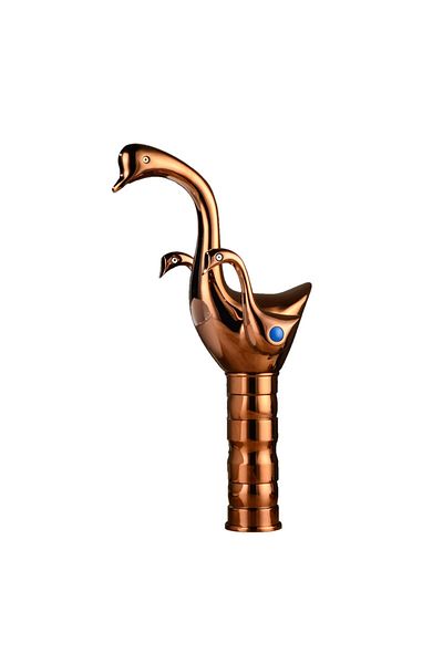 Blackswan Design Bathroom sink faucet, Blackswan, Type M264 Lebada, rose gold model with countertop mounting, 31 cm