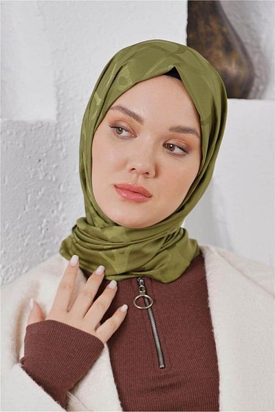 Loryan Scarf Jacquard Shawl - Stone Floss Jacquard Shawl 4312