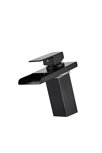 Blackswan Design Baterie chiuveta baie, Blackswan, Tip Cascada M29, model negru antic, dimensiune 17 cm
