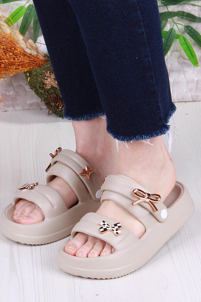 fort E458 Daily Beach Sea Pool Slippers Lightweight Comfortable Flexible Women's Slippers