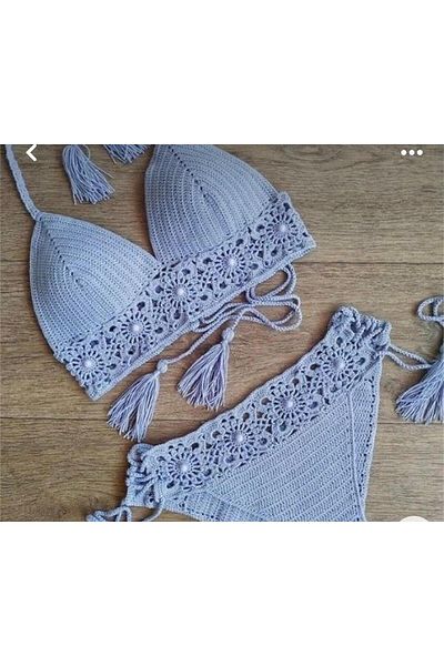 Charme Elegant Hand Knitted Bikini Suit