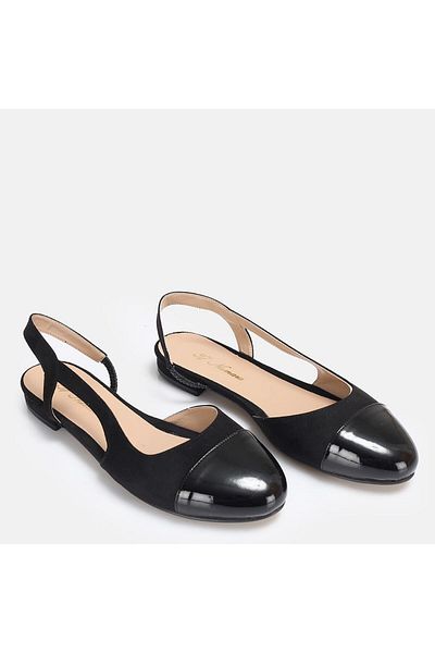 37Numara Large Size Women's Shoes 41-42-43-44-45 Black Suede