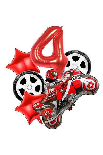 CANSIN Race Themed Balloon Set